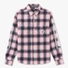 Mens BILLIONAIRE BOYS CLUB Shirts | Mens Check Long Sleeve Shirt In Pink Check