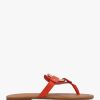 Womens SEE BY CHLOE Sandals | Womens Hana Leather Toe Post Sandals In Dark Orange