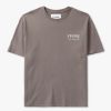 Mens FRAME T-Shirts | Mens Vintage Print T-Shirt In Washed Dry Rose