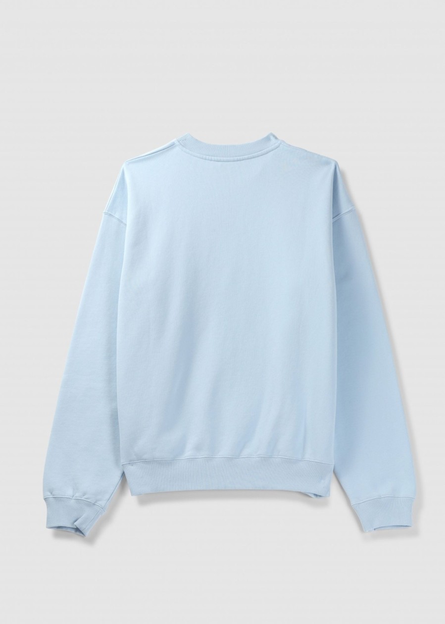 Womens FIORUCCI Sweatshirts & Hoodies | Womens Vintage Angel Sweatshirt In Pale Blue