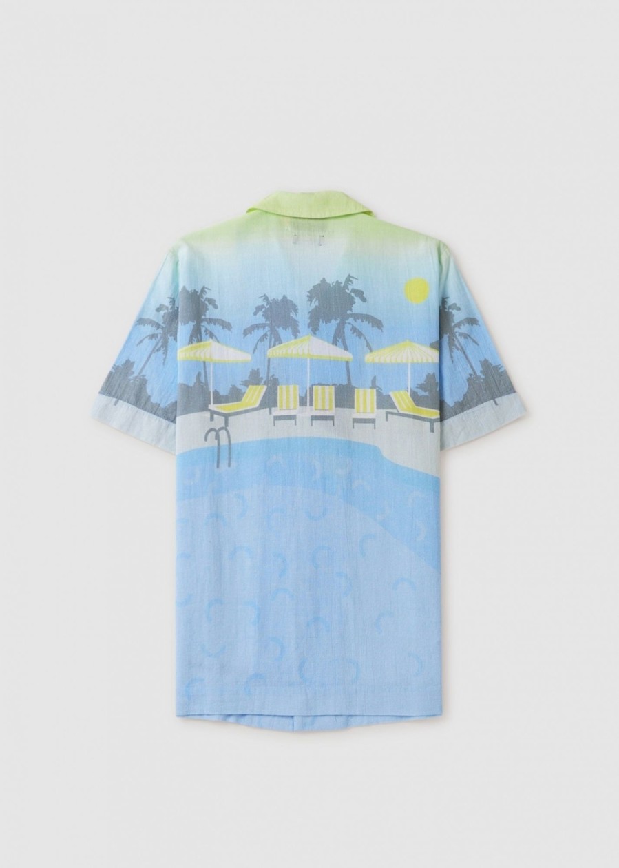 Womens HOUSE OF SUNNY Tops | Hs Take Your Time Poolside Print Oversize Shirt