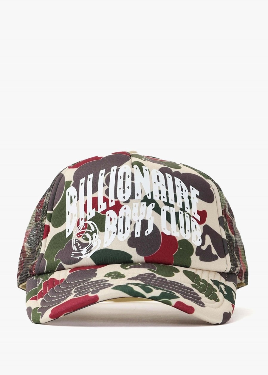 Mens BILLIONAIRE BOYS CLUB Gifting | Mens Duck Camo Arch Logo Trucker Cap In Multi Camo