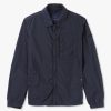 Mens PAUL & SHARK Coats & Jackets | Mens Garment Dyed Nylon Shacket In Navy