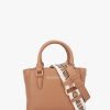 Womens VALENTINO Shoulder Bags | Womens Mini Logo Strap Tote Bag In Cuoio