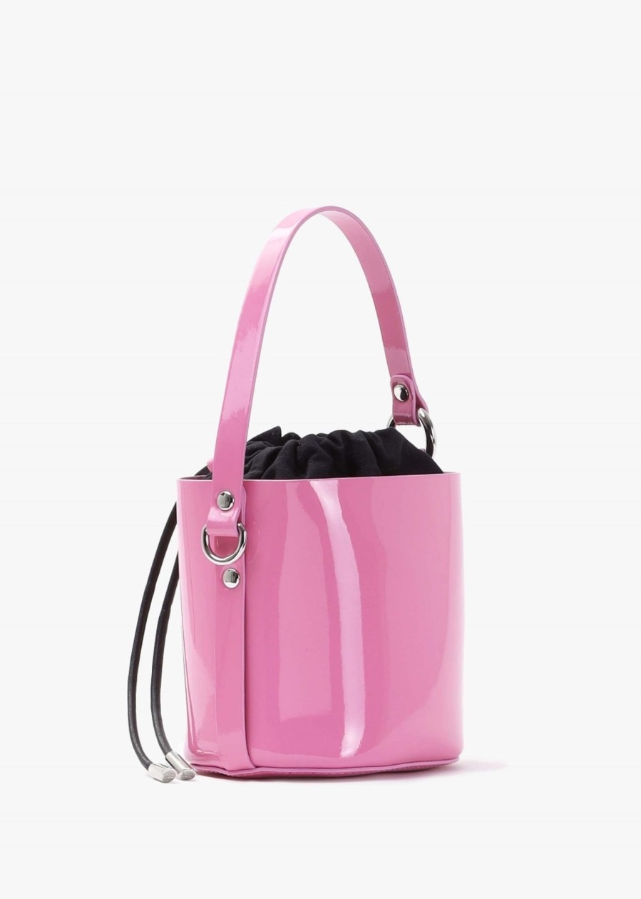 Womens VIVIENNE WESTWOOD Shoulder Bags | Womens Daisy Leather Drawstring Bucket Bag In Pink Patent