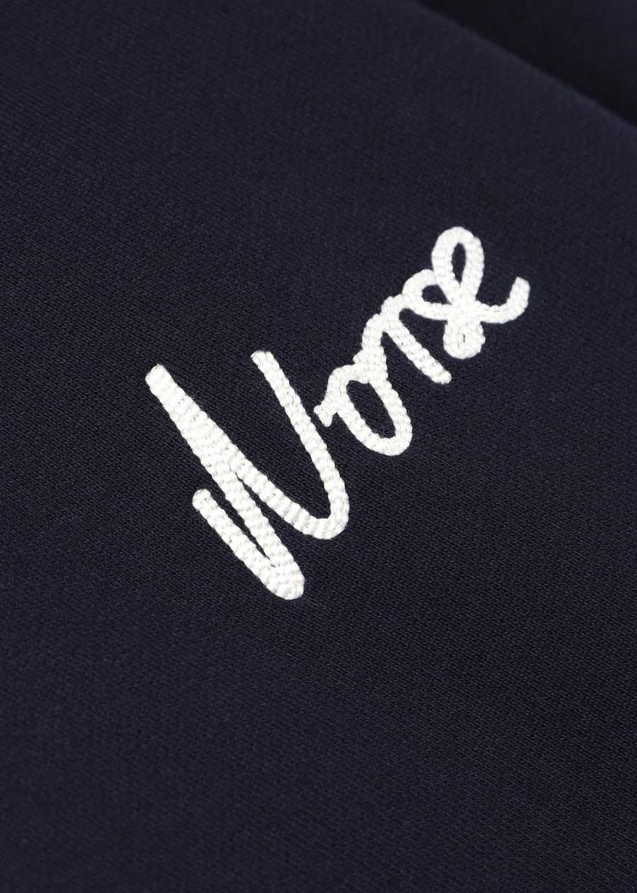 Mens NORSE PROJECTS Sweatshirts & Hoodies | Mens Arne Relaxed Organic Chain Stitch Logo Sweatshirt In Dark Navy