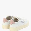 Womens AUTRY Trainers | Womens Medalist Low Leather Trainers In Pink