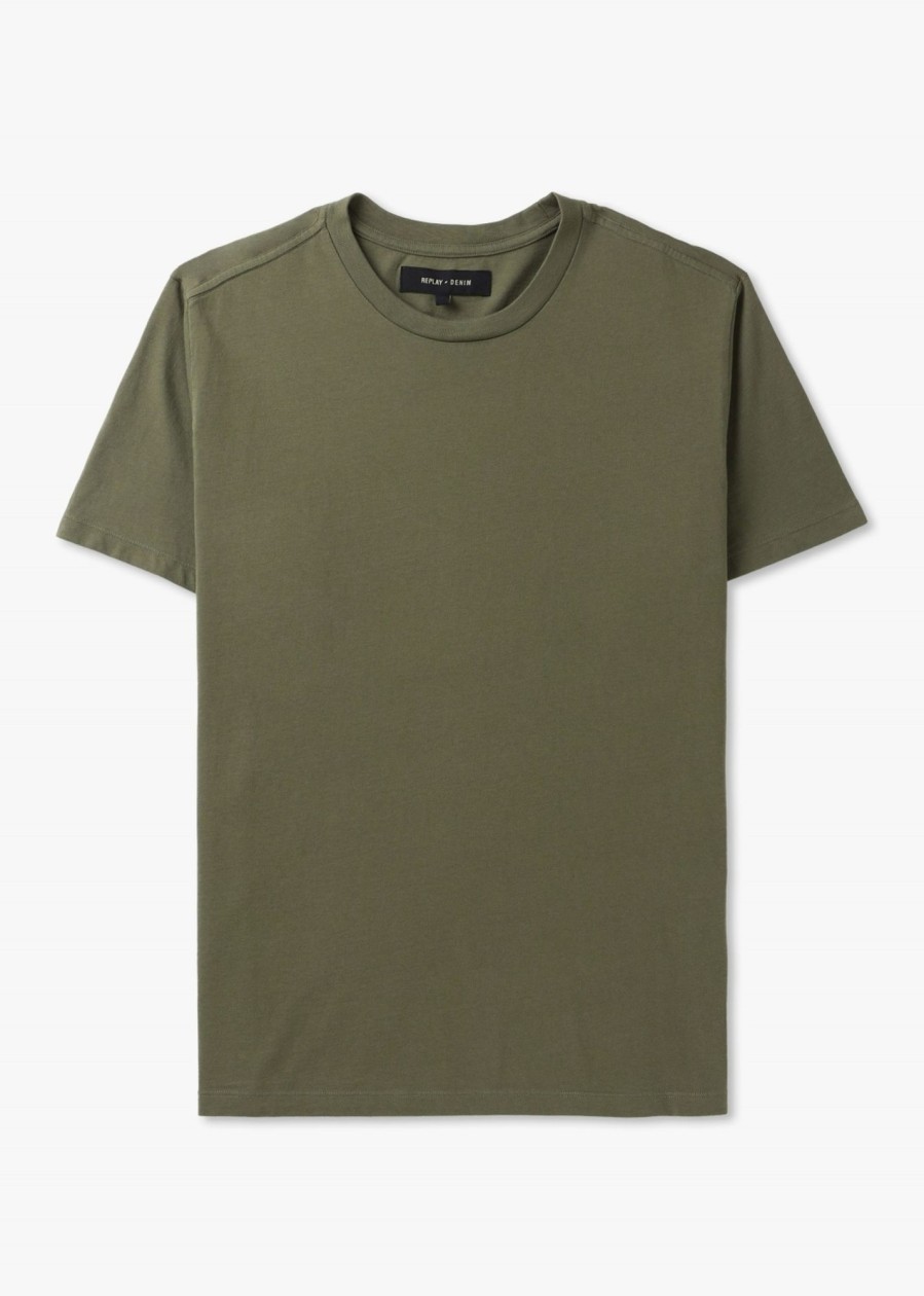 Mens REPLAY SARTORIALE T-Shirts | Mens Short Sleeve T-Shirt In Pistachio