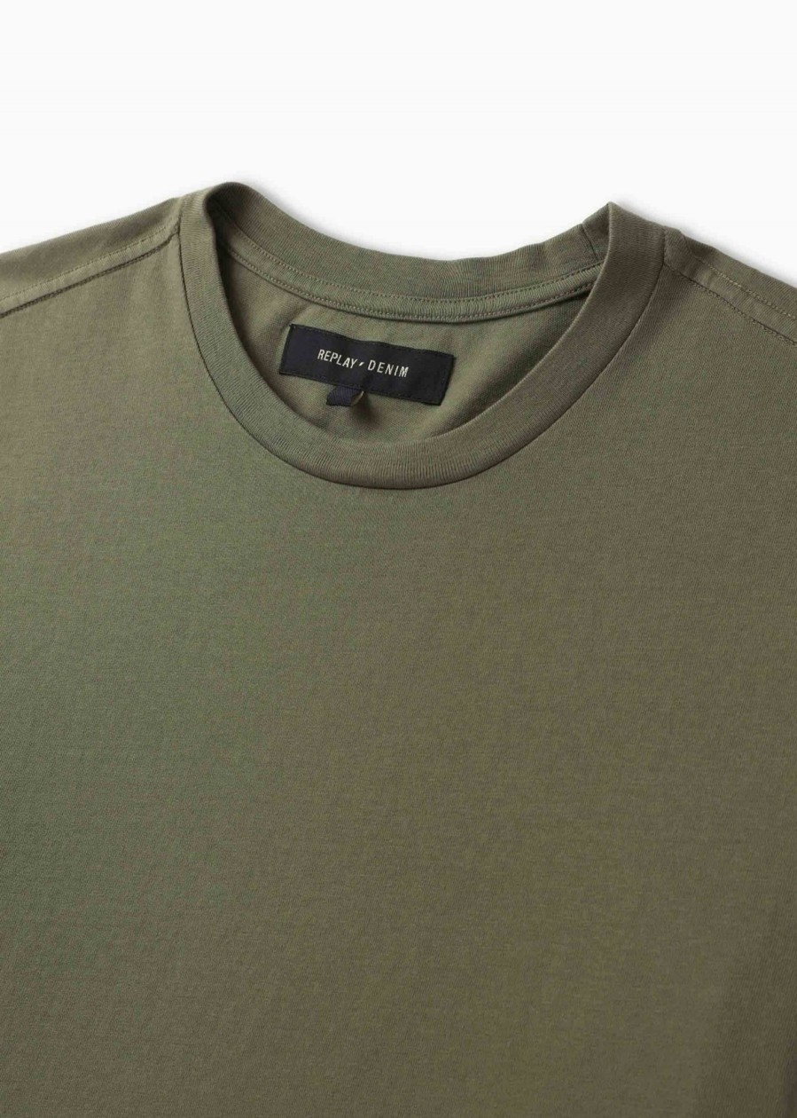 Mens REPLAY SARTORIALE T-Shirts | Mens Short Sleeve T-Shirt In Pistachio