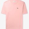 Womens LACOSTE Tops | Womens Classic Mini Croc Logo T Shirt In Pink