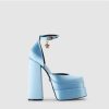 Womens VERSACE Heels | Womens Medusa Aevitas Platform Heels In Blue