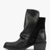 Womens FLY LONDON Boots | Womens Mely Leather & Suede Ankle Boots In Black