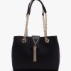 Womens VALENTINO Shoulder Bags | Womens Divina Pebbled Tote Bag In Black