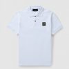 Mens BELSTAFF Polo Shirts | Mens Small Logo Poloshirt In White