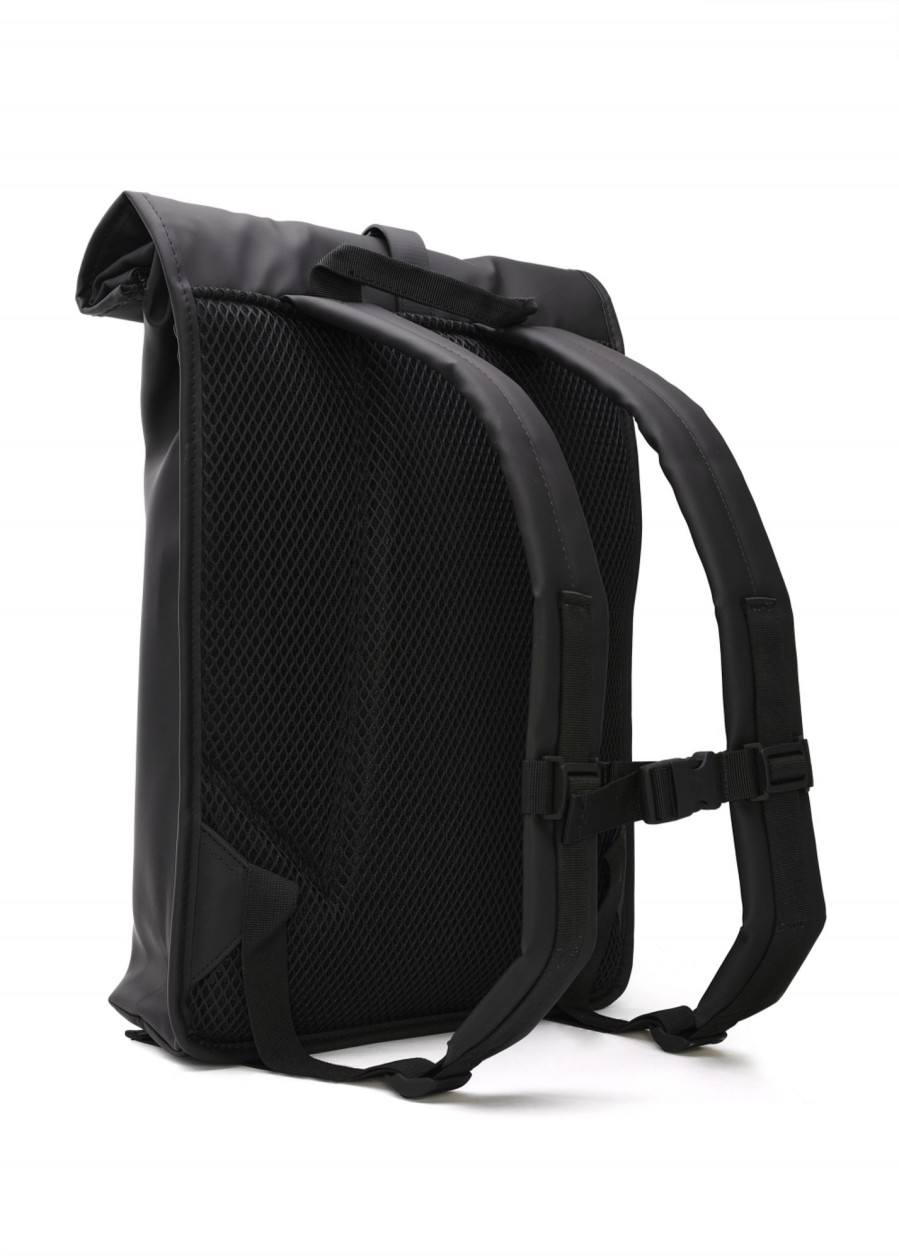 Womens RAINS Bags | Rolltop Backpack In Black