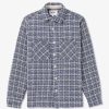 Mens WAX LONDON Shirts | Mens Summer Whiting Overshirt In Mercer Check