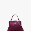 Womens VIVIENNE WESTWOOD Shoulder Bags | Womens Granny Frame Satin Purse In Purple