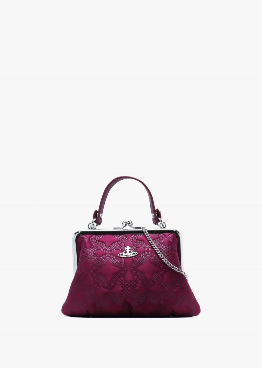 Womens VIVIENNE WESTWOOD Shoulder Bags | Womens Granny Frame Satin Purse In Purple