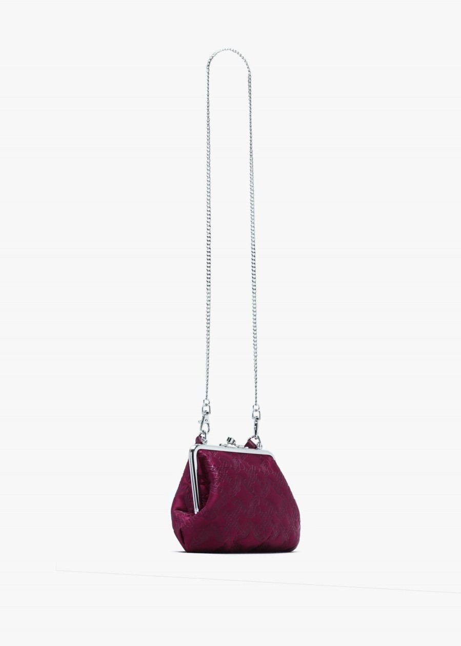 Womens VIVIENNE WESTWOOD Shoulder Bags | Womens Granny Frame Satin Purse In Purple