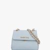 Womens VALENTINO Crossbody Bags | Womens Relax Embossed Logo Flapover Shoulder Bag In Polvere Grey