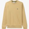 Mens LACOSTE Sweatshirts & Hoodies | Mens Cotton Fleece Sweatshirt In Beige