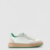 Womens WODEN Trainers | Womens May Leather Trainers In White Basil