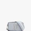 Womens MARC JACOBS Crossbody Bags | The Snapshot Galactic Glitter Leather Camera Bag In Silver