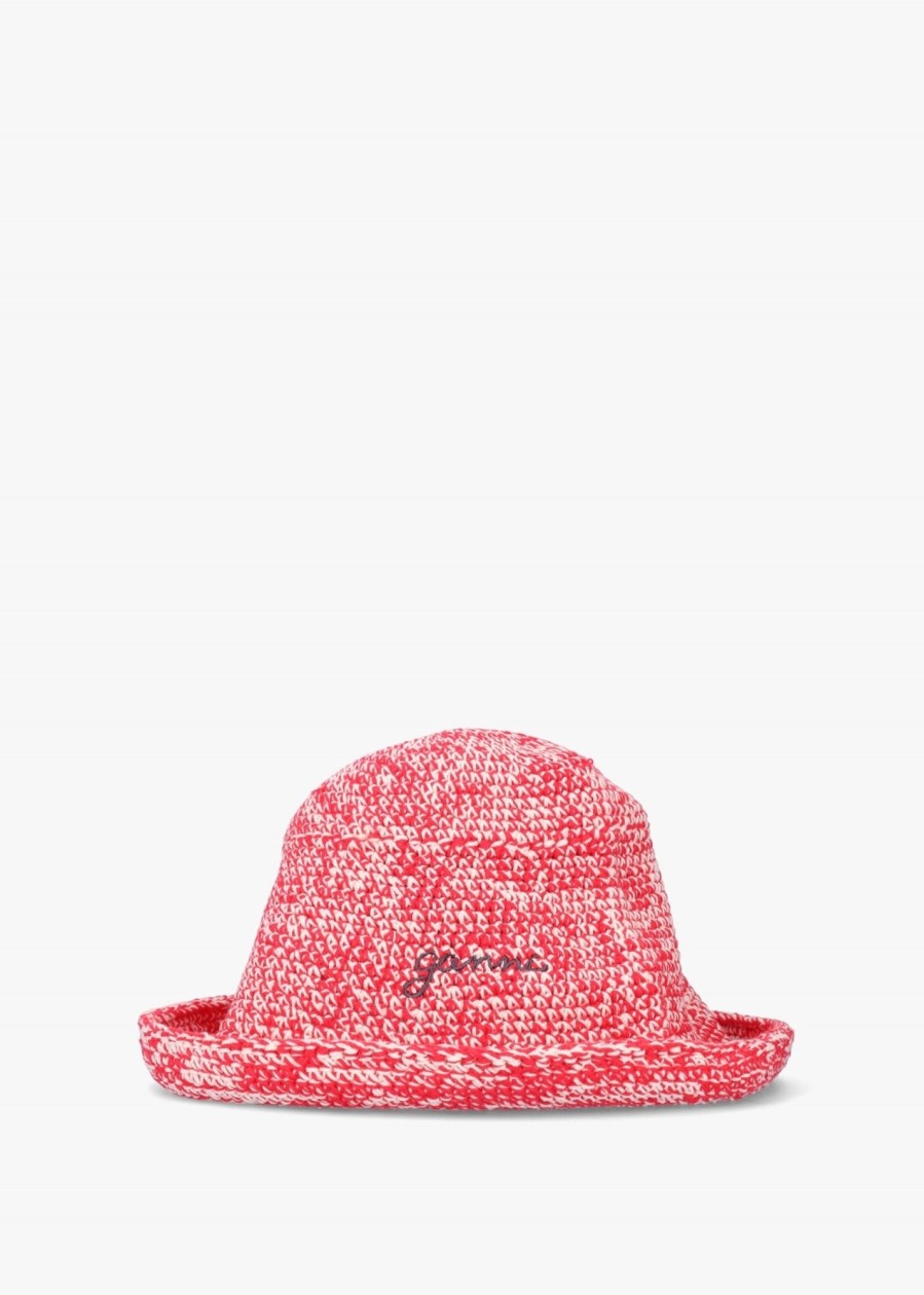 Womens GANNI Gifting | Womens Cotton Crochet Bucket Hat In Egret