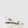 Womens MARNI Sandals | Women'S Fussbett Silver Sandals