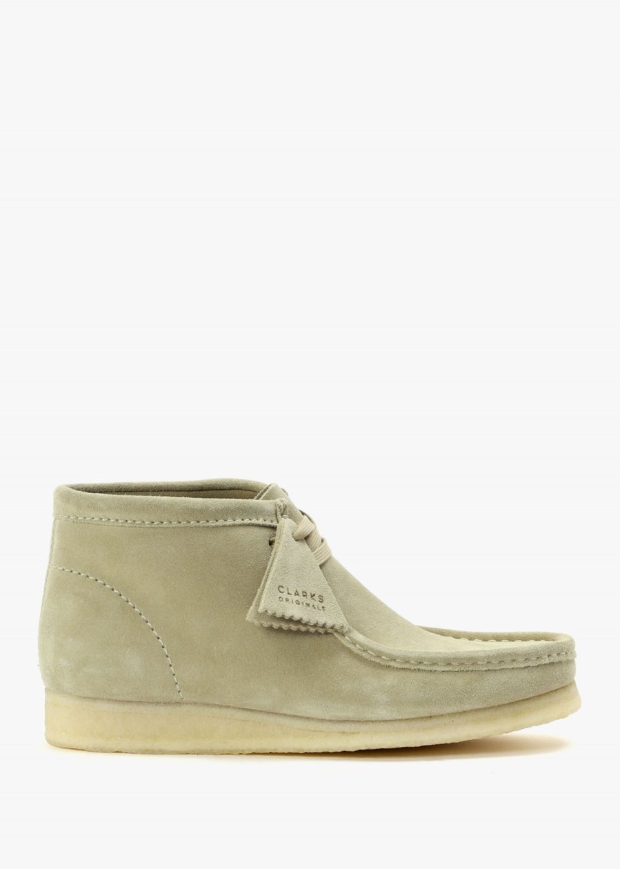 Mens CLARKS ORIGINALS Boots | Mens Wallabee Suede Boots In Maple