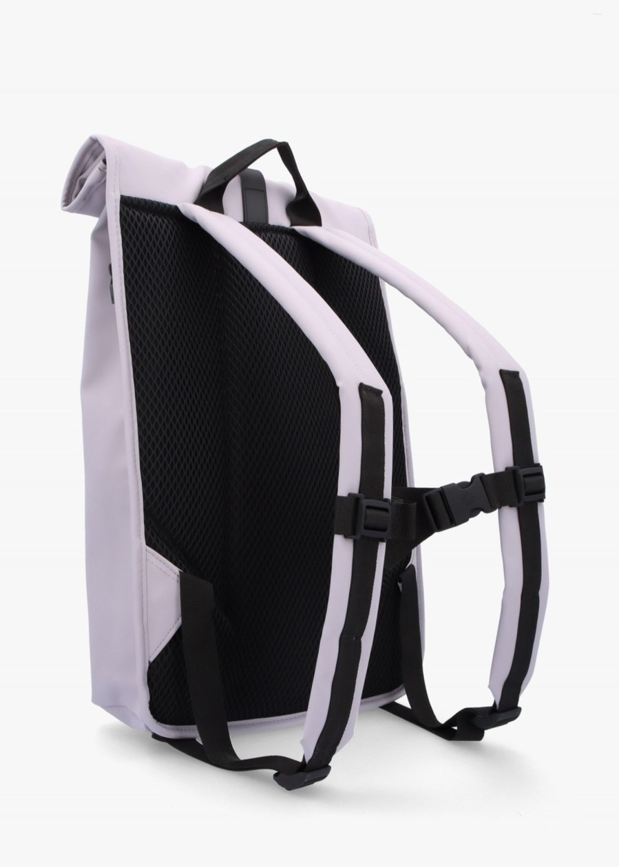 Womens RAINS Backpacks | Rolltop W3 Backpack In Flint