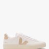 Womens VEJA Trainers | Womens Campo Chromefree Leather Trainers In Extra White Almond