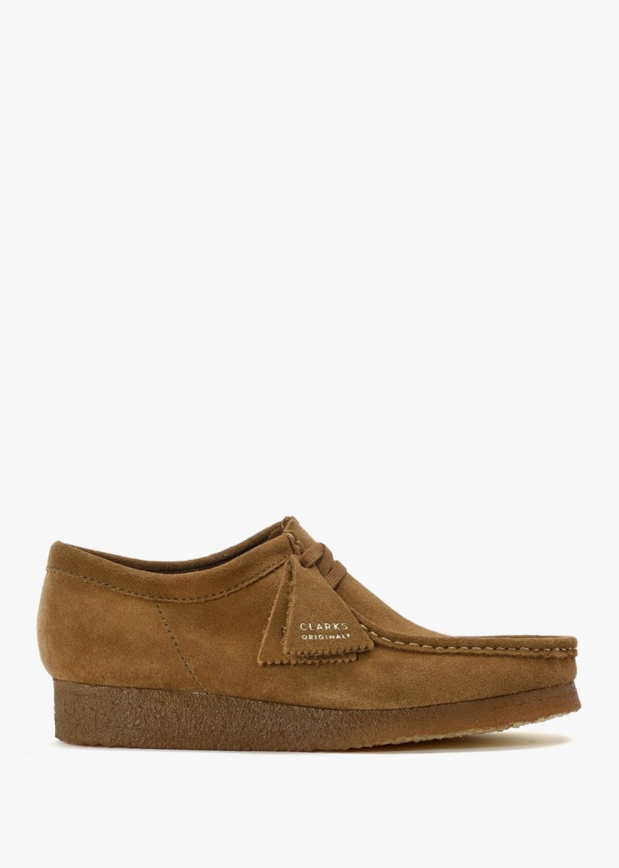 Mens CLARKS ORIGINALS Shoes | Mens Wallabee Suede Shoes In Cola