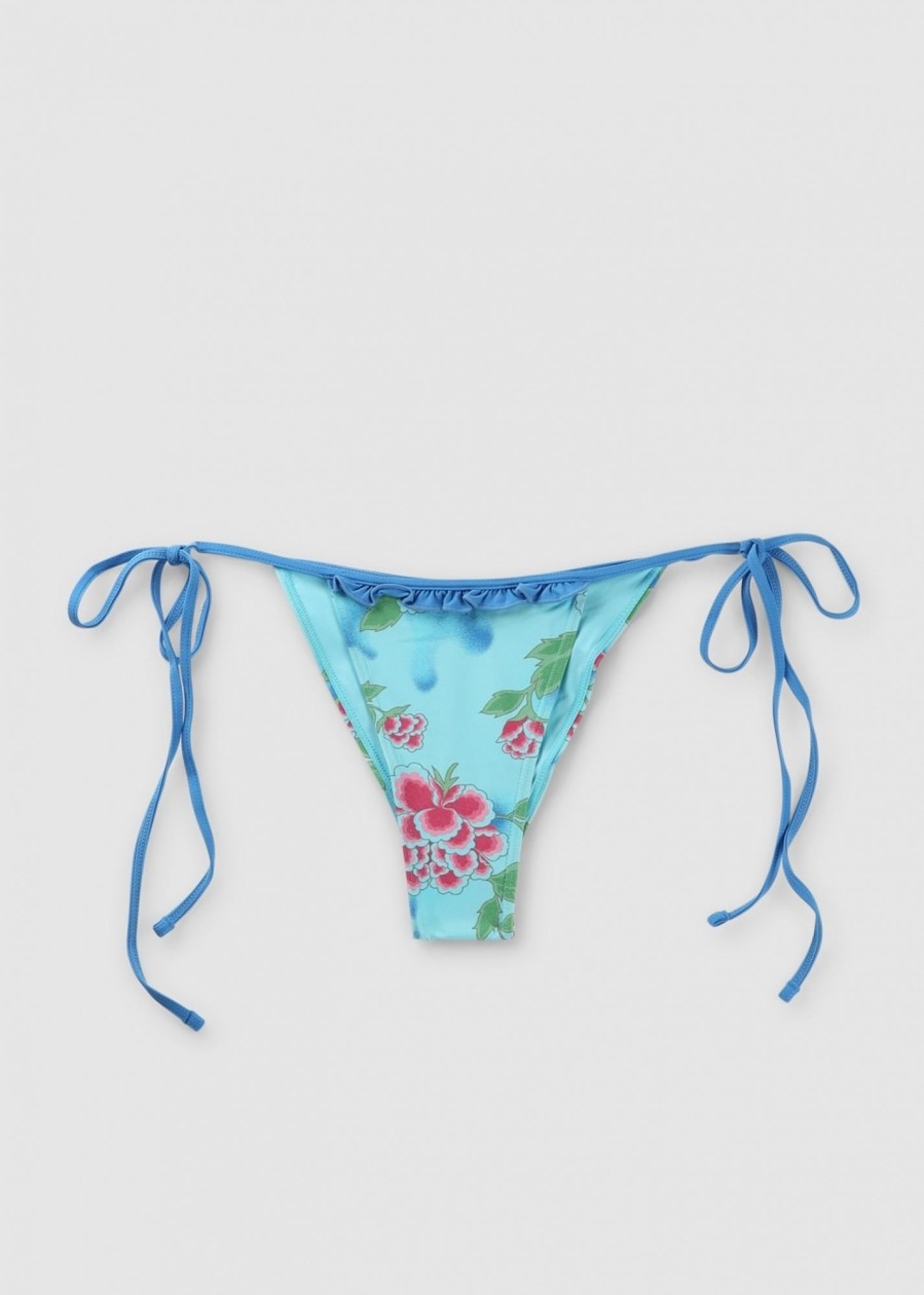 Womens FRANKIES BIKINIS Swimwear | Fb Camilla Floral Print String Bikini Bottoms