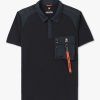 Mens PARAJUMPERS Polo Shirts | Mens Rescue Polo Shirt In Black