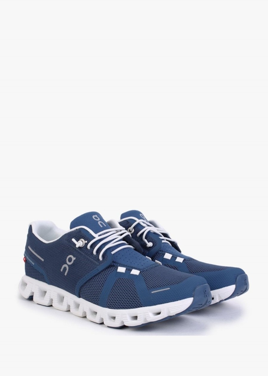 Womens ON RUNNING Trainers | Cloud 5 Denim White Trainers