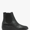 Womens FLY LONDON Boots | Womens Nola Leather Wedge Ankle Boots In Black